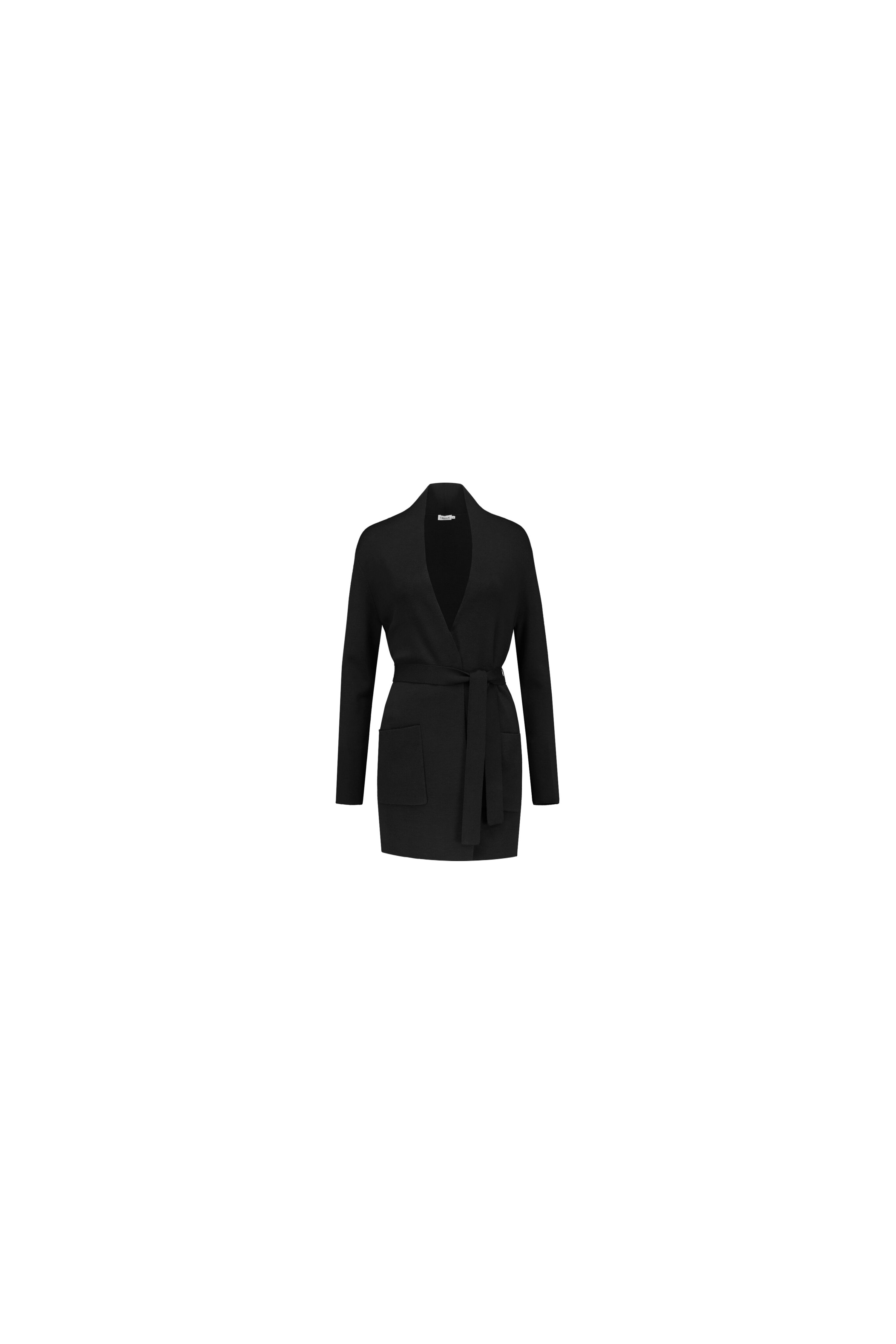 Filippa K Belted Mid Cardigan Black - 25935 1433 | Bloom Fashion