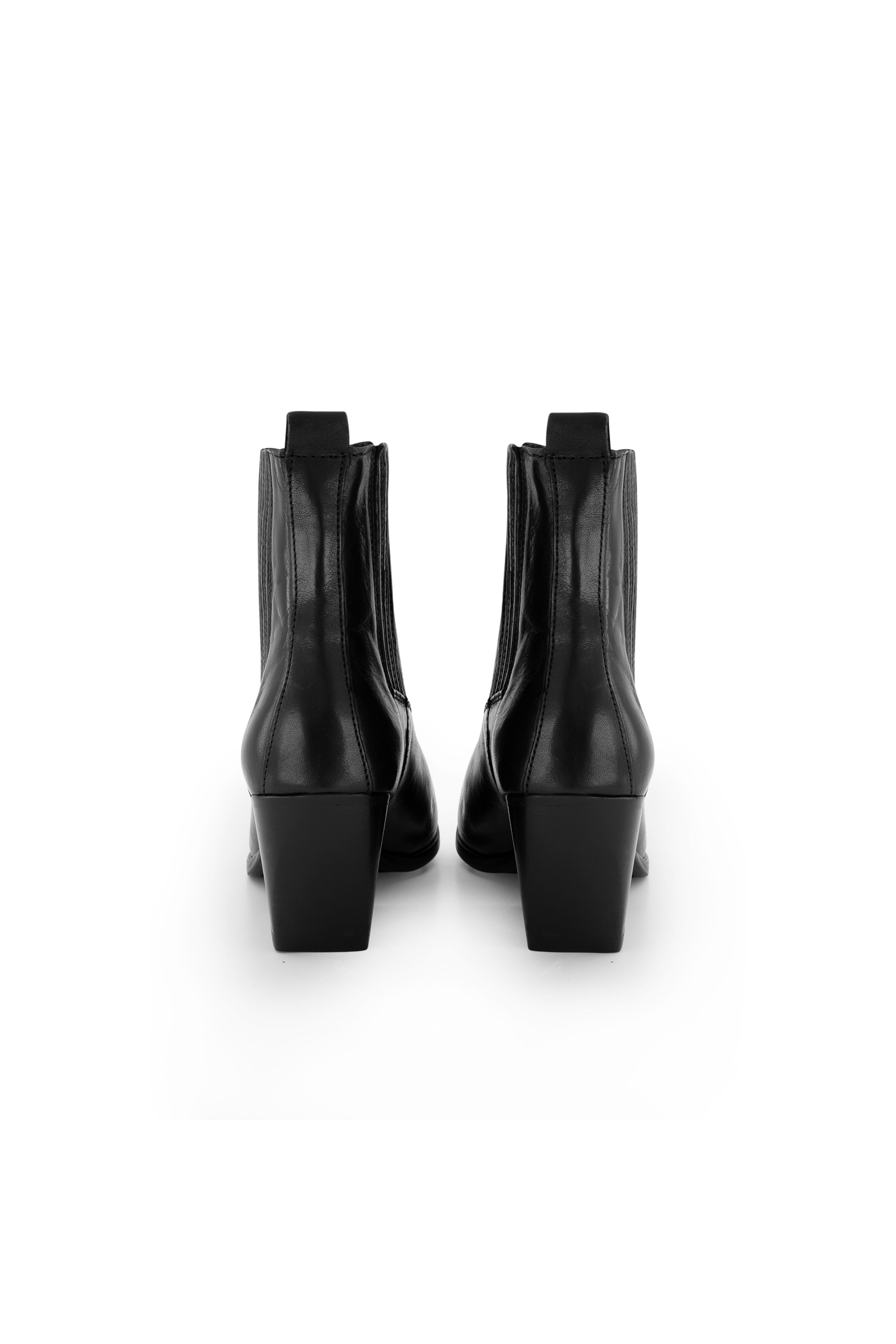 Catarina Martins Cabbage Leather Boot Elastic Black | Bloom Fashion