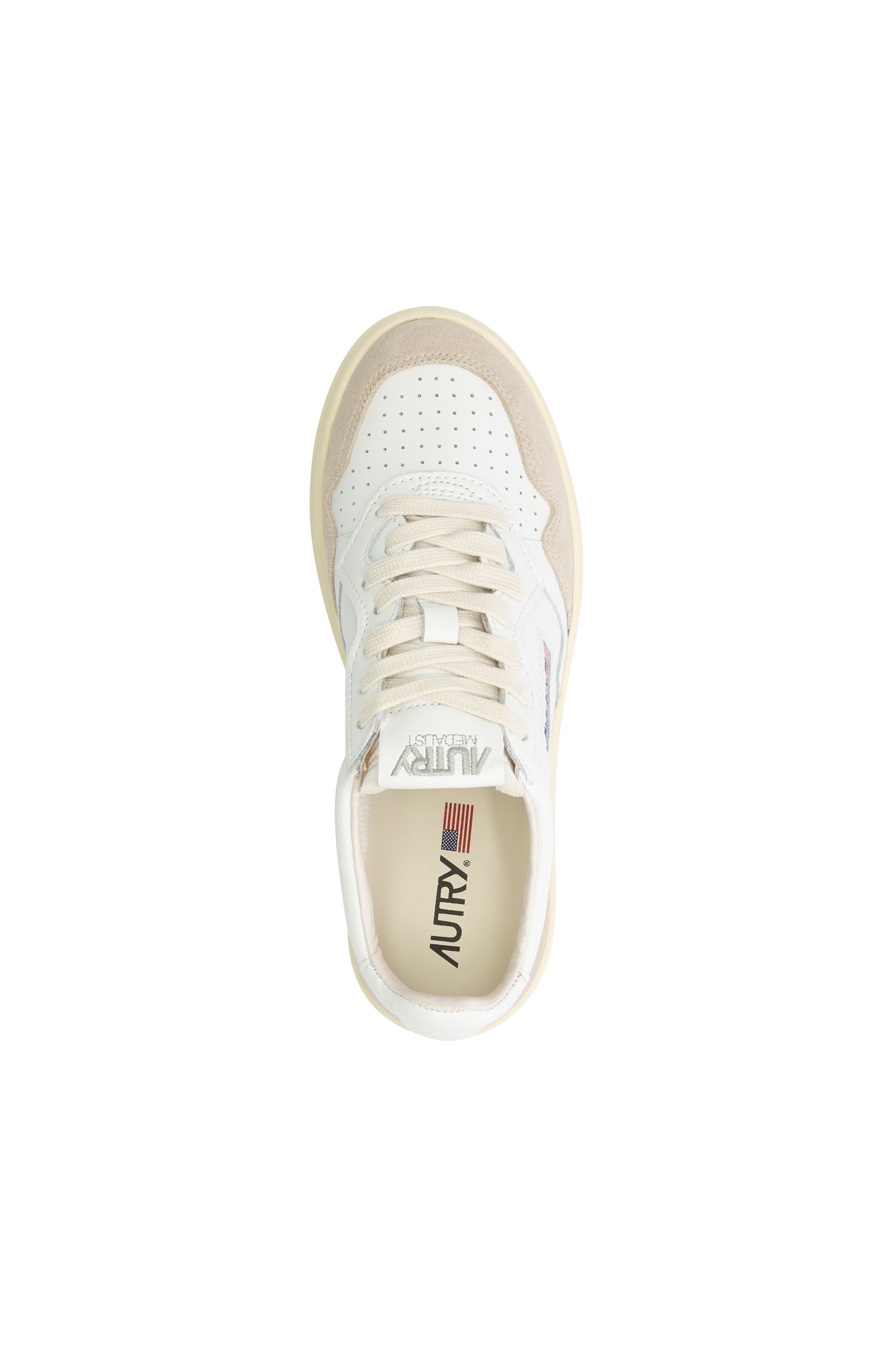 Autry Sneakers AULM LS33 WOM Low Leat/Suede White | Bloom Fashion
