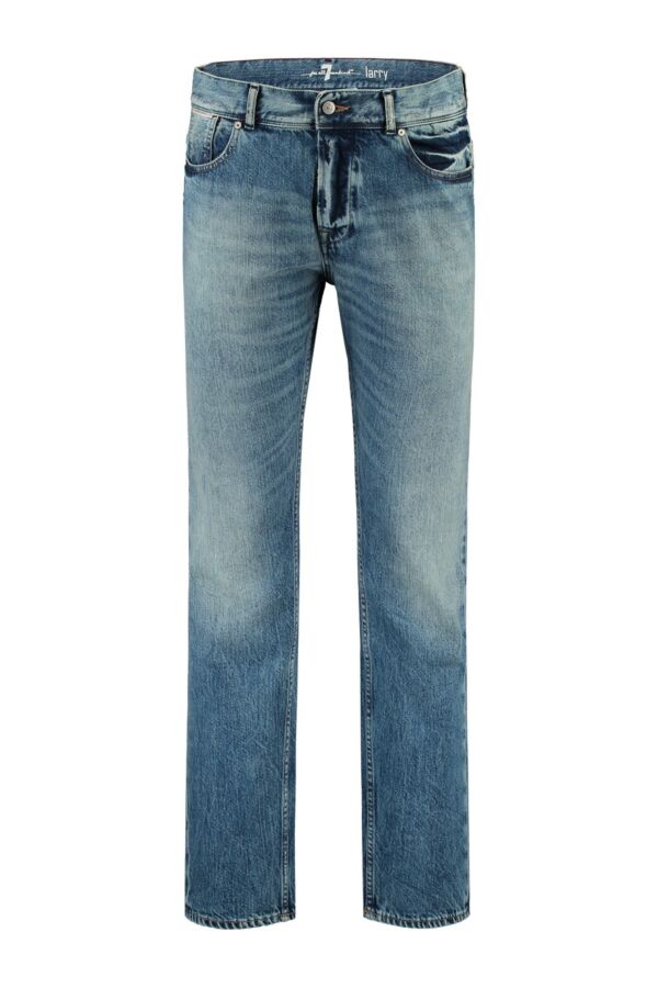 7 For All Mankind Larry Slim Tapered Jeans in Selvedge Light Blue ...
