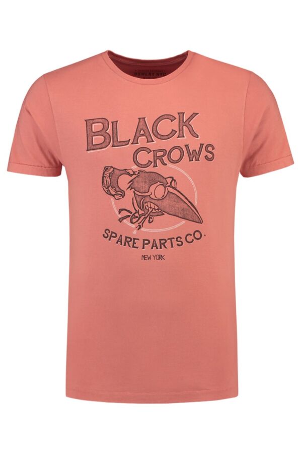 Bowery NYC T-Shirt Vintage Jersey Black Crows in Melon - 26BWTMA926