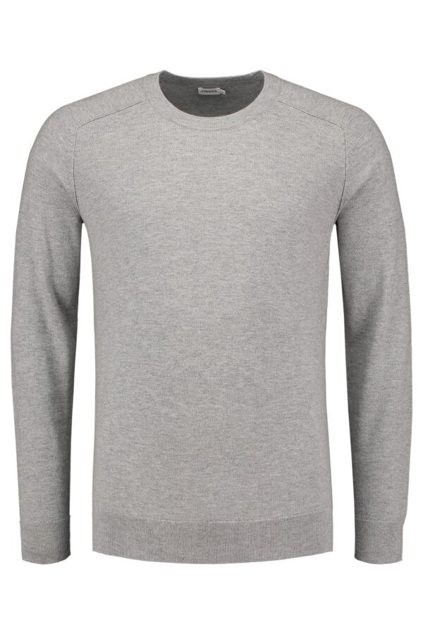 Filippa K Cotton Merino Sweater in Light Grey - 19980 1451