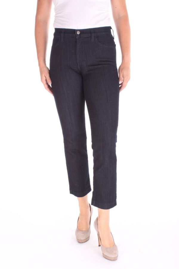 Jeans Ankle Uni Blue Black Denim 7/8 - Straight Fit - 