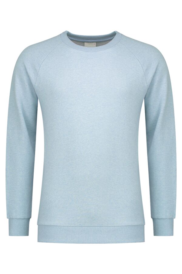 Knowledge Cotton Apparel Sweater Melange Sky Way Melange - 30395 1259