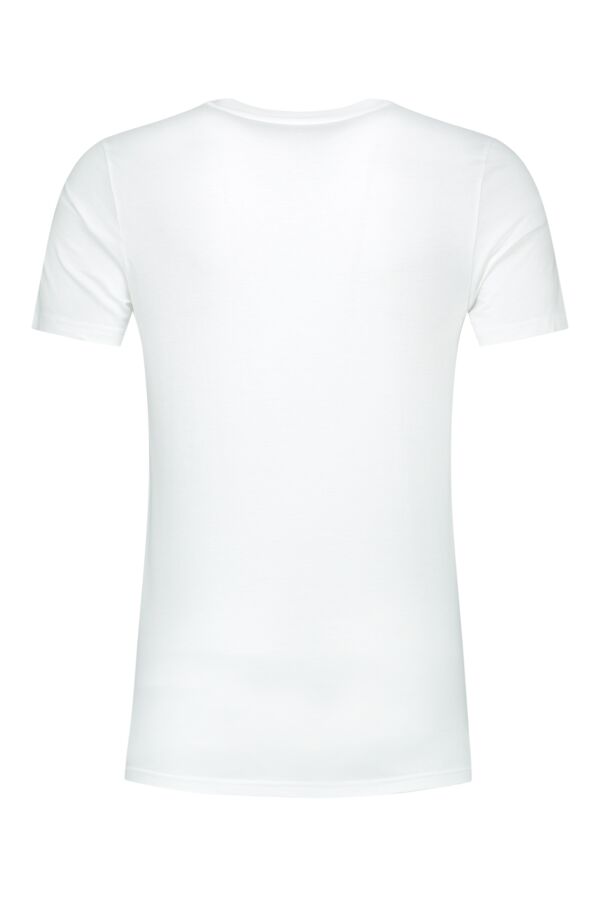 Knowledge Cotton Apparel T-Shirt Cap Print Bright White - 10472 1010