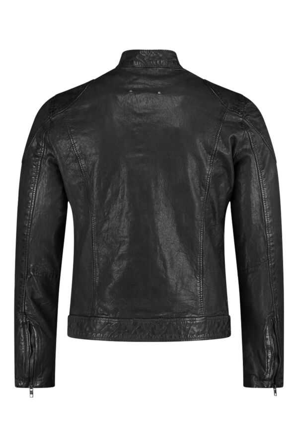 Be Edgy Leather Jacket BeAnton in Black - M18201 | Bloom Fashion