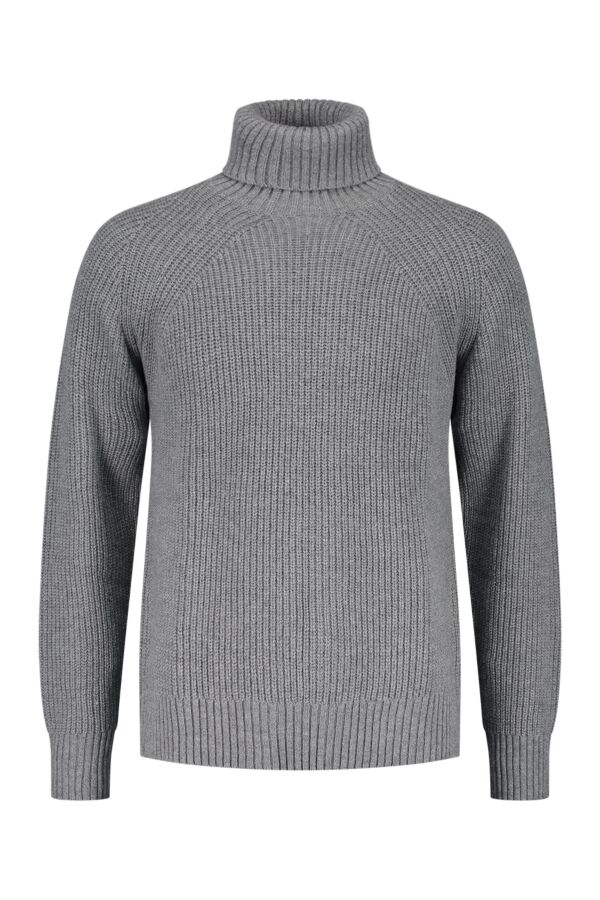 Filippa K Winter Wool Turtleneck Grey Mel. - 25286 1448