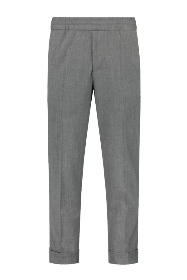 Filippa K Terry Cropped Trouser Grey Mel. - 22023 1448
