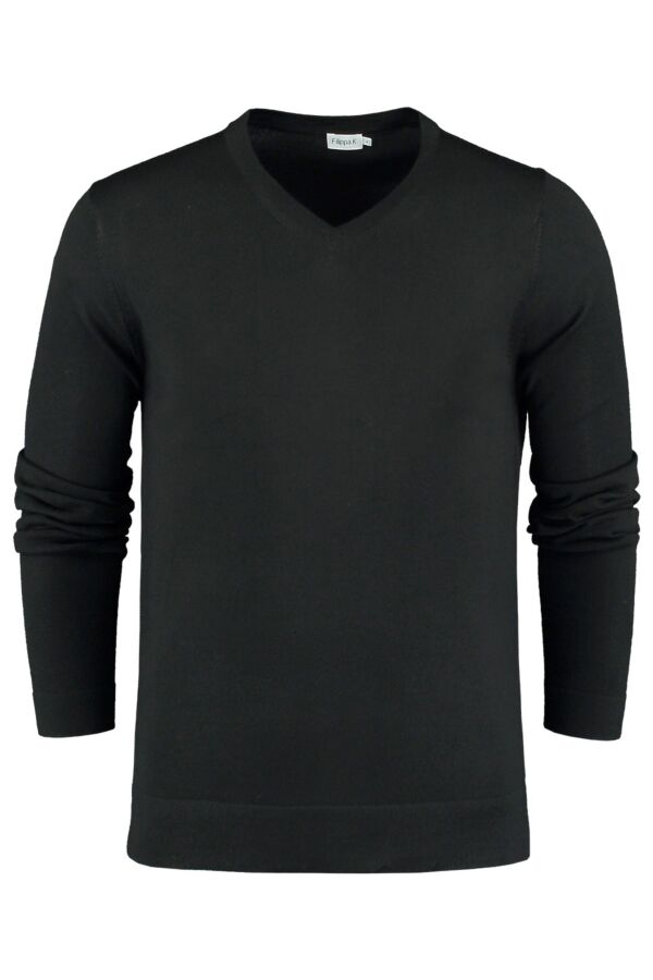 Filippa K Merino V-Neck Sweater Black - 25966 1433