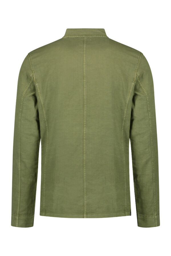 Denham Jeans Mao Jacket WLCOTL Aloe Green - 01-20-02-20-182 | Bloom Fashion