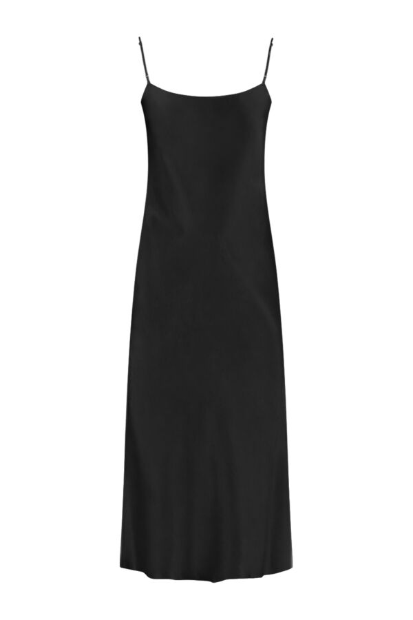 Vince Satin Slip Dress Black - VR68551013 001 | Bloom Fashion
