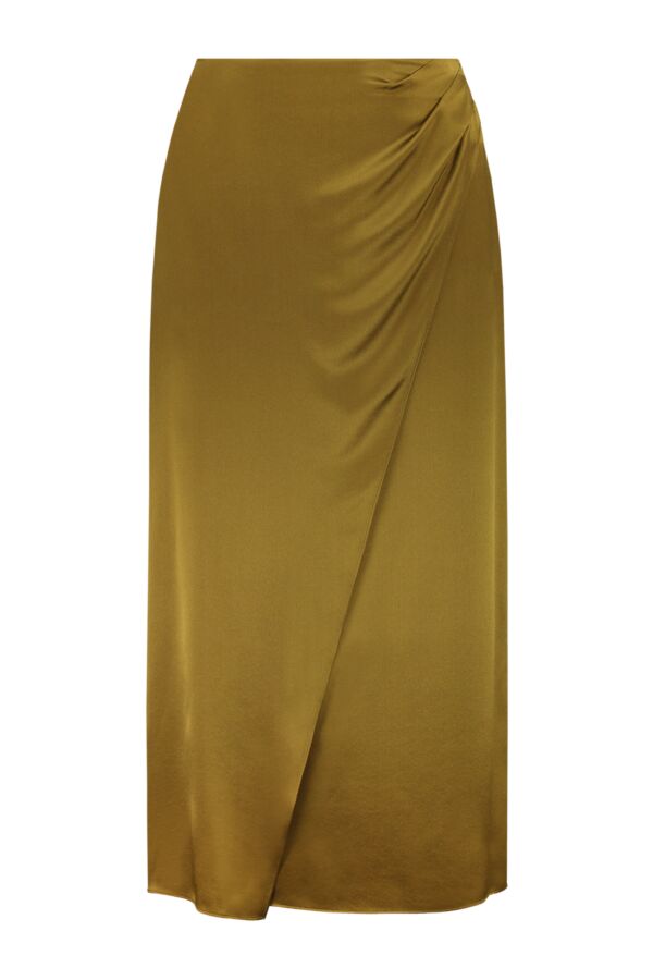 Vince Side Pleat Wrap Skirt Botanica - V672830608 350 | Bloom Fashion