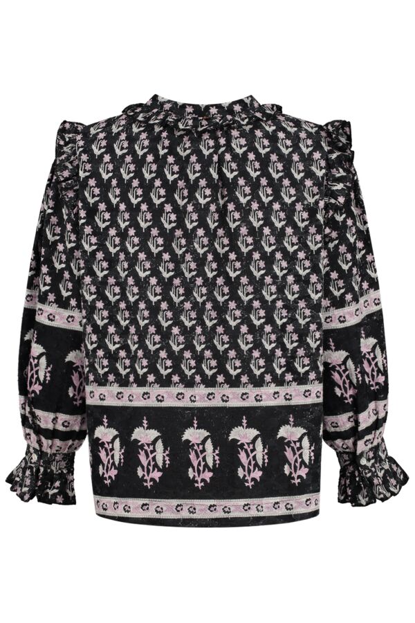 Antik Batik Mandee Blouse Zwart | Bloom Fashion