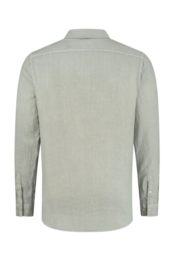 Mads Norgaard Sawsett Dyed Linen Shirt Limestone - 200004 7278 | Bloom ...