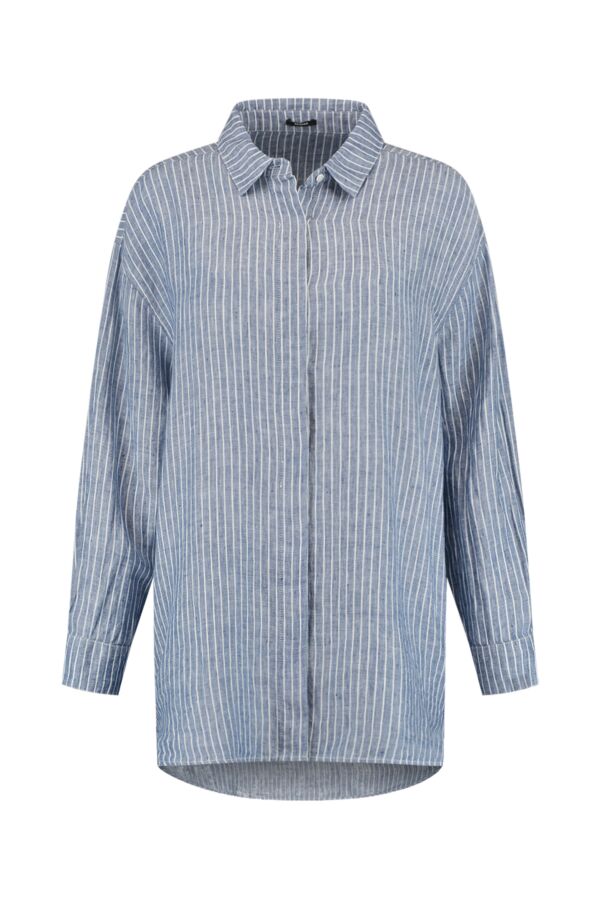 Denham Jeans Olivia Shirt LINST Stonewash Blue Stripe - 02-21-05-40-080 ...