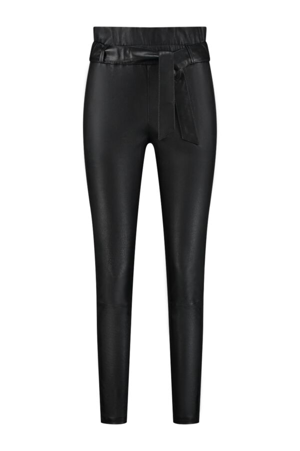 Suite 22 Nomade Stretch Leather Pants Black | Bloom Fashion