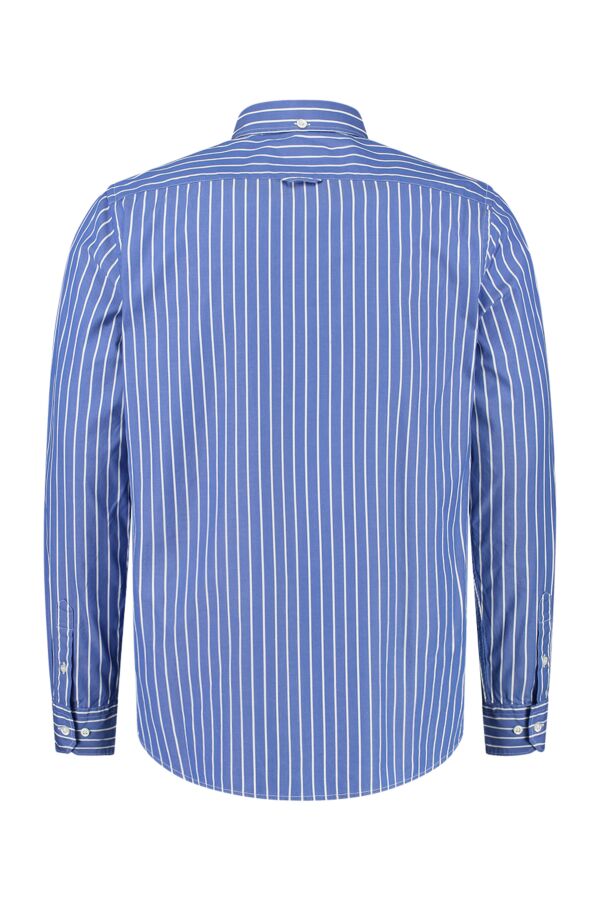 Tenue. Ralph Dartmouth Overhemd Blue White Stripe
